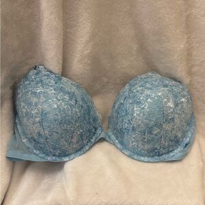 Victoria's Secret Sky Blue Lace Bra